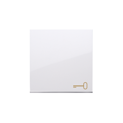 Simon 54 Premium Blanc Touche simple avec pictogramme de clé pour interrupteurs/boutons, DKWK1/11